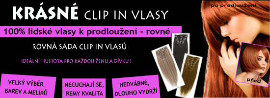 Clip in sada k prodloužení vlasů