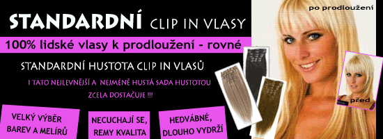 Nejprodávanější clip in vlasy - sada k prodloužení vlasů